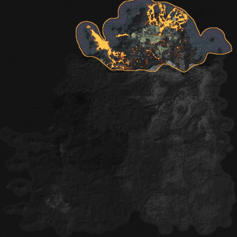 Cinder's Cradle on the map of Embervale