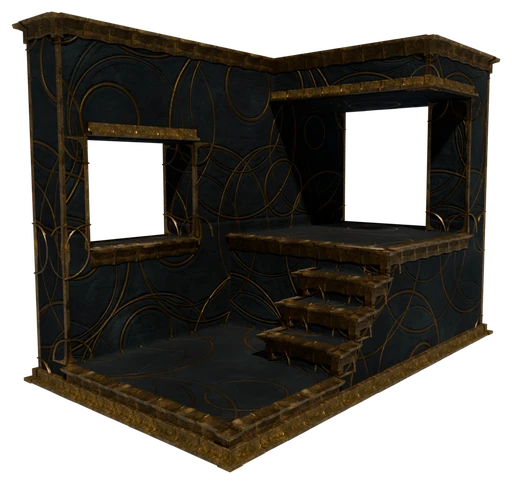 A small building made of Ancient Circles Block