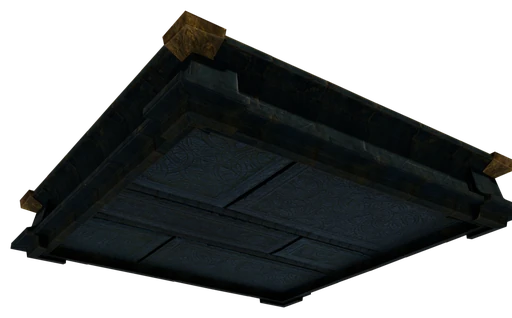 A slab of Ancient Stone Block seen from below