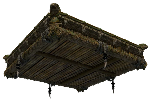 A slab of Bamboo Wood Block seen from below