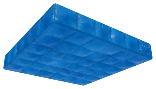 A slab of Blue Luminescent Block seen from below
