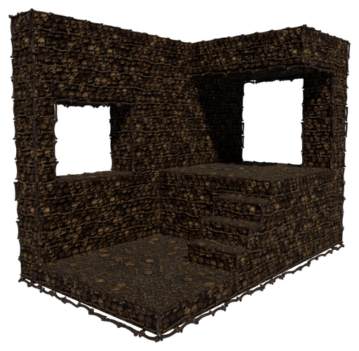 A small building made of Bone Block