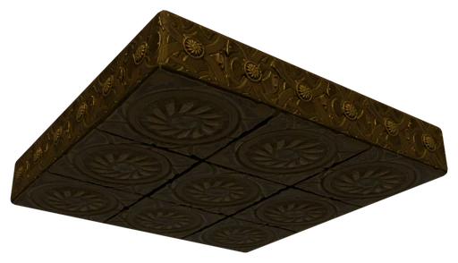 A slab of Bronze Block seen from below
