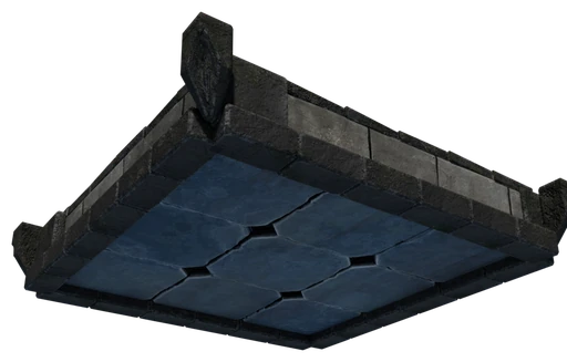 A slab of Castle Block seen from below