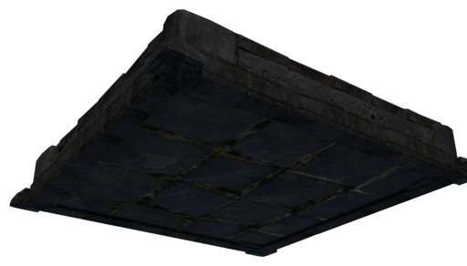 A slab of Castle Wall Stone Block seen from below