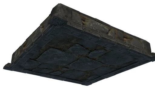 A slab of Citywall Block seen from below