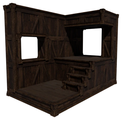 A small building made of Conifer Wood Block