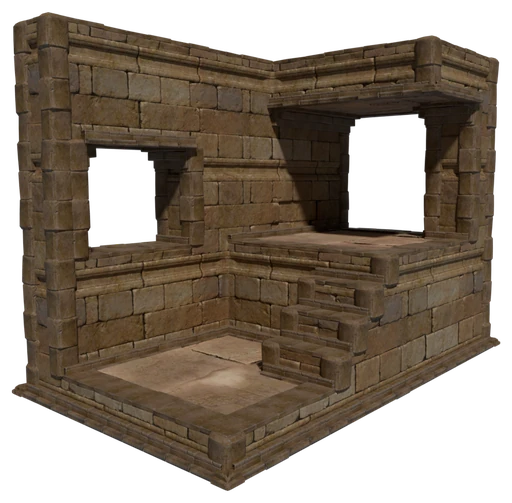 A small building made of Desert City Wall