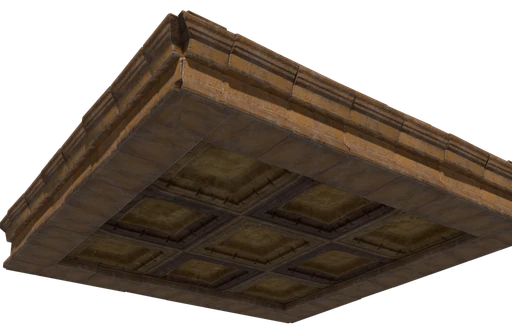 A slab of Desert Temple Block seen from below
