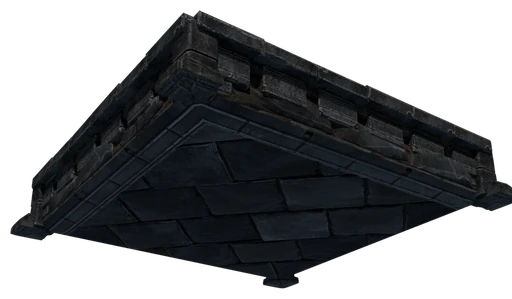 A slab of Granite Block seen from below