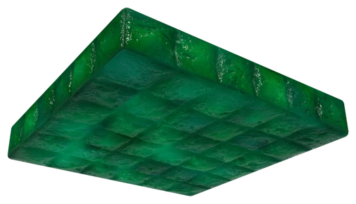 A slab of Green Luminescent Block seen from below