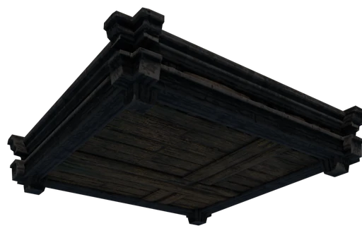 A slab of Half-Timbered Block seen from below