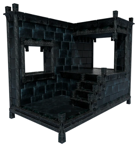 A small building made of Obsidian Block