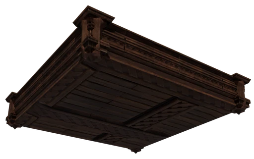 A slab of Palm Wood Block seen from below