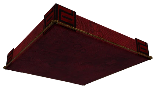 A slab of Red Carpet Block seen from below