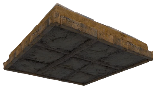 A slab of Refined Sandstone Block seen from below