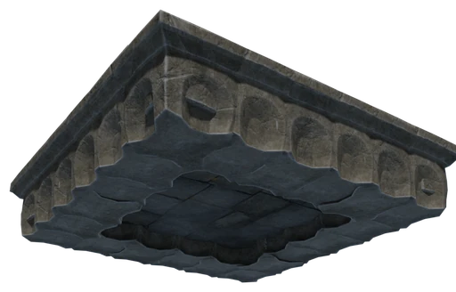 A slab of Refined Stone Block seen from below
