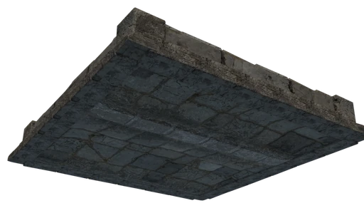 A slab of Regular Stone Block seen from below