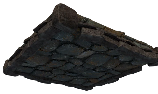 A slab of Rough Flintstone Block seen from below