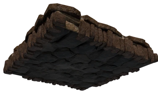A slab of Rough Sandstone Block seen from below