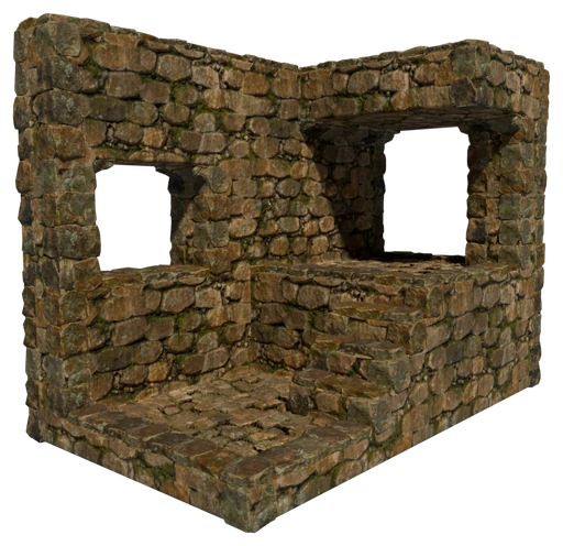 A small building made of Shell Limestone Block