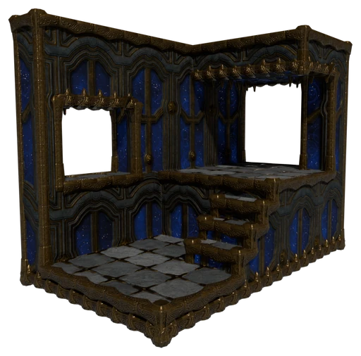 A small building made of Starlight Block