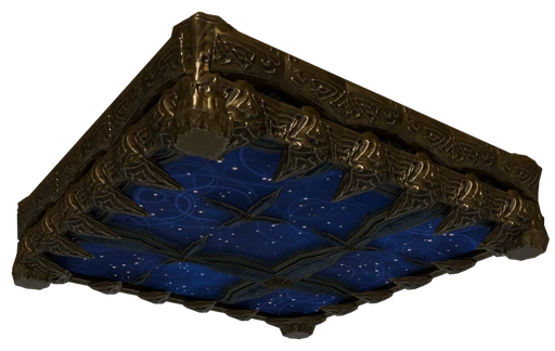 A slab of Starlight Block seen from below