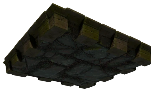 A slab of Temple Stones seen from below