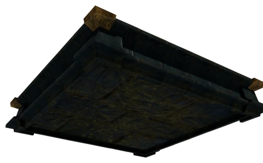A slab of Weathered Ancient Stone Block seen from below