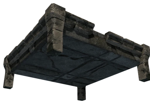 A slab of Weathered Stone Block seen from below
