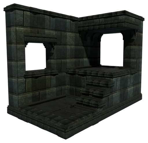 A small building made of Well Block