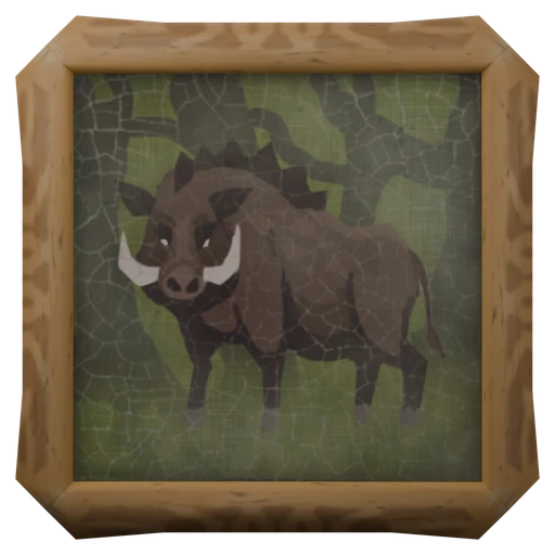 The painting "Boar At Home"