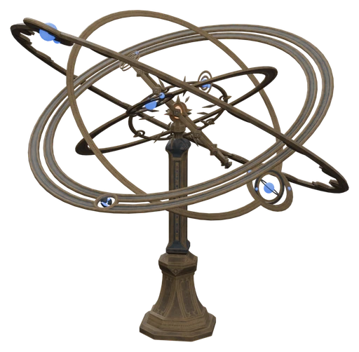 The Orrery Display Pillar with all 3 pieces in place