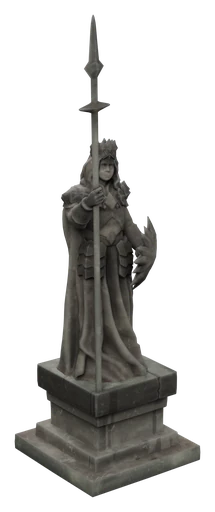 The painting Statue of Queen Pikemead
